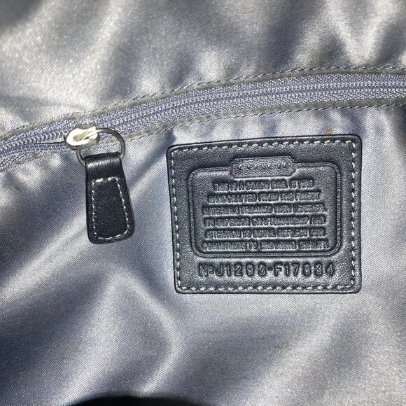 Coach dark brown and black Monogram Hobo Bag - Picture 6 of 8